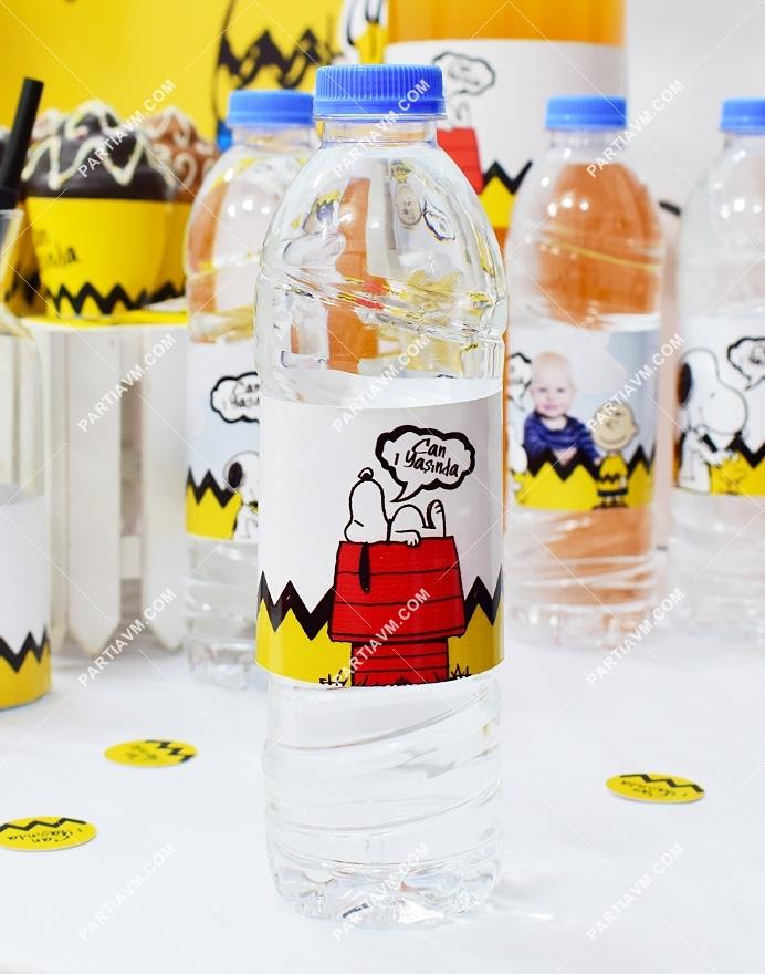 Snoopy Doğum Günü Su Şişesi Bandı 5 Adet