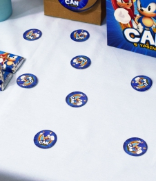 Partiavm Sonic Doğum Günü Süsleri Karton Masaüstü Konfeti İsimli 3 cm Pakette 50 Adet satın al