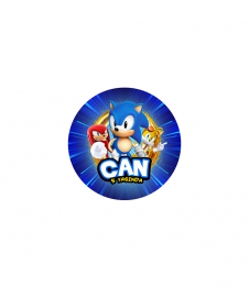 Partiavm Sonic Doğum Günü Süsleri Yuvarlak Etiket 3,5cm 15 Adet satın al