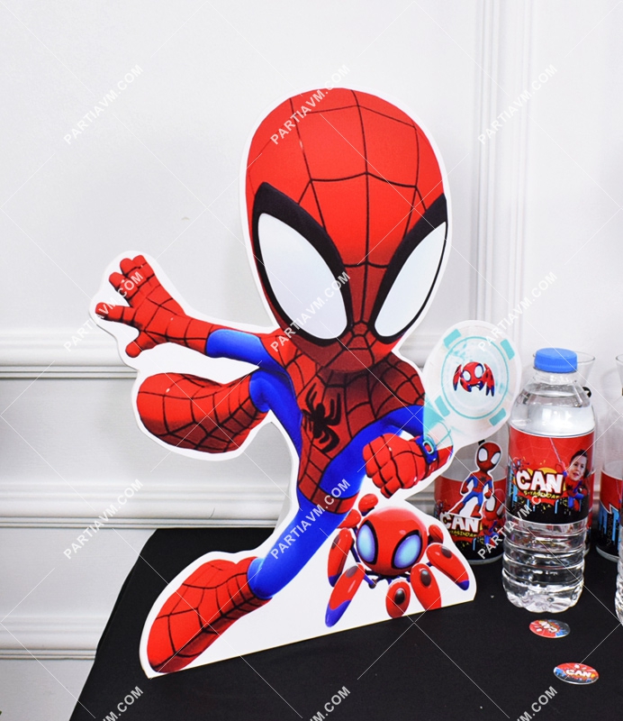 Spidey Örümcek Adam Doğum Günü Konsepti 40 cm Spidey Dekor Pano