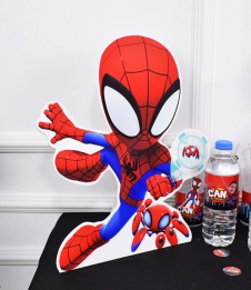 Partiavm Spidey Örümcek Adam Doğum Günü Konsepti 40 cm Spidey Dekor Pano