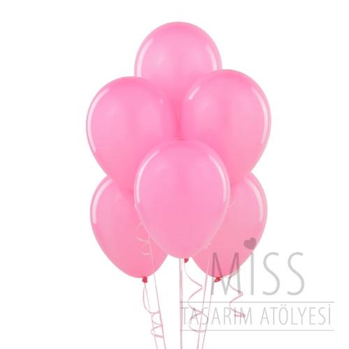 Standart Pembe Balon 10 Adet