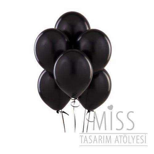 Standart Siyah Balon 10 Adet