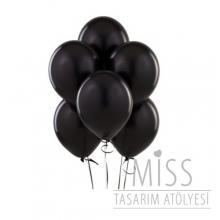 Partiavm Standart Siyah Balon 10 Adet