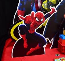 Partiavm Süper Kahramanlar Doğum Günü 30 cm Örümcek Adam Dekor Pano