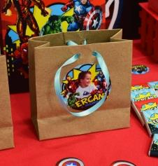 Partiavm Süper Kahramanlar Doğum Günü Hediye Çantası Etiketli Kurdeleli 10 X 10 cm 5 Adet satın al