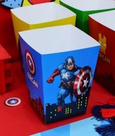 Partiavm Süper Kahramanlar Doğum Günü Popcorn Kutusu 5 Adet satın al