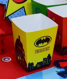 Partiavm Süper Kahramanlar Doğum Günü Popcorn Kutusu 5 Adet satın al