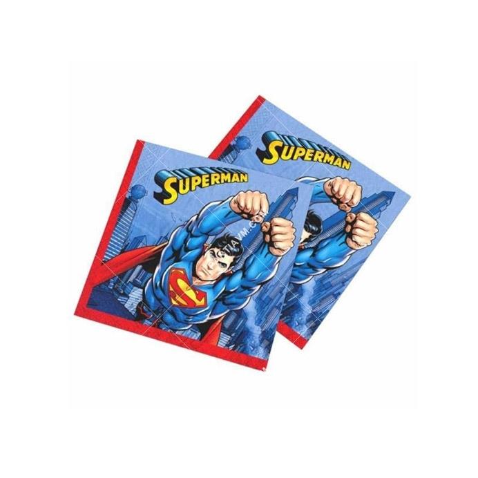 Superman Lisanslı Kağıt Peçete 33x33 cm 20li