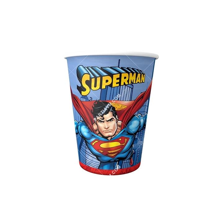 Superman Lisanslı Plastik Bardak 200cc 8li