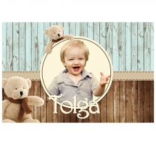 Partiavm Teddy Bear Doğum Günü 120x85 cm Büyük Boy Kağıt Afiş