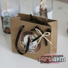 Partiavm Teddy Bear Doğum Günü Süsleri Hediye Çantası Etiketli Kurdeleli Fiyonklu 10 X 10 cm 5 Adet satın al