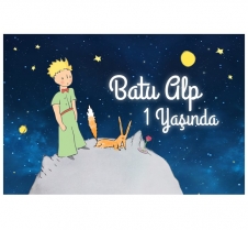 Partiavm The Little Prince Doğum Günü 120x85 cm Büyük Boy Kağıt Afiş