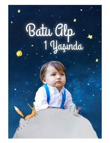 Partiavm The Little Prince Doğum Günü 70x100 cm Yırtılmaz Branda Afiş satın al