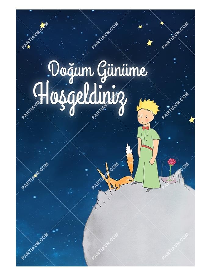 The Little Prince Doğum Günü 70x100 cm Yırtılmaz Branda Afiş