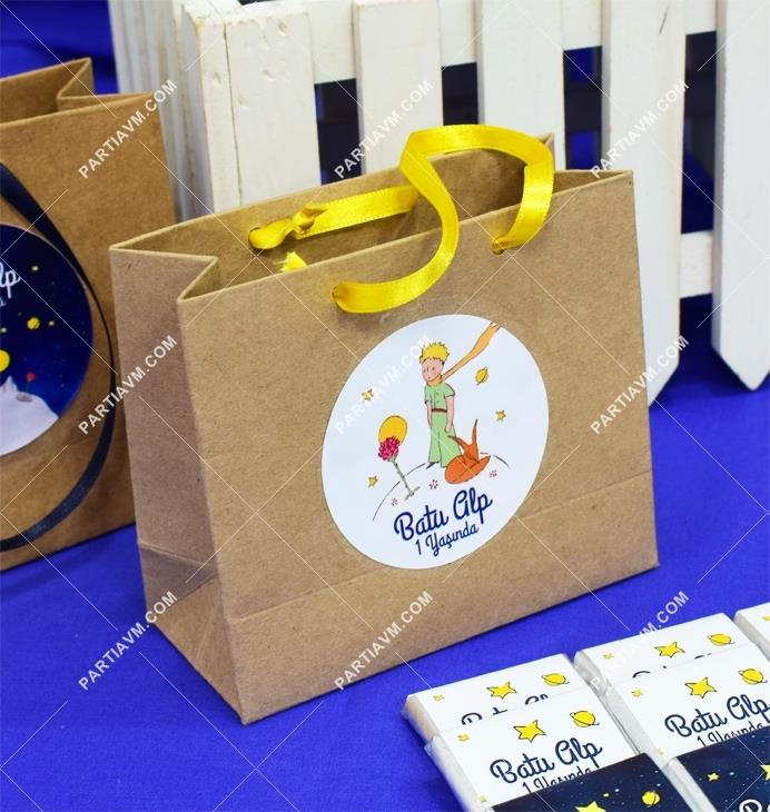 The Little Prince Hediye Çantası Etiketli Kurdeleli 10 X 10 cm 5 Adet
