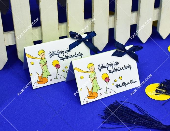 The Little Prince Mini Teşekkür Kartı 8 Adet