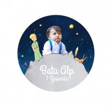 Partiavm The Little Prince Yuvarlak Etiket 7.5 cm 10 Adet