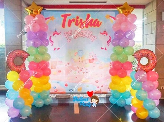 Unicorn Balon Standı Seti Unicorn Parti Full Balon Set Kolay Kurulum