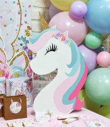 Partiavm Unicorn Doğum Günü 55 cm Unicorn At Dekor Pano satın al