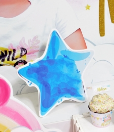 Partiavm Unicorn Gökkuşağı Doğum Günü 28 cm Yıldız Dekor Pano Mavi satın al
