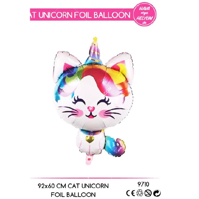 Unicorn Kedi Balon Model10 67cm
