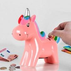 SAMM Unicorn Seramik Çocuk Kumbarası Pembe 19x21 cm satın al