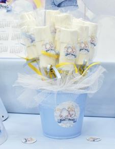Partiavm Uykucu Fil Doğum Günü Marshmallow Kovada 10 Adet Etiketli Süslü Çubuklarda satın al