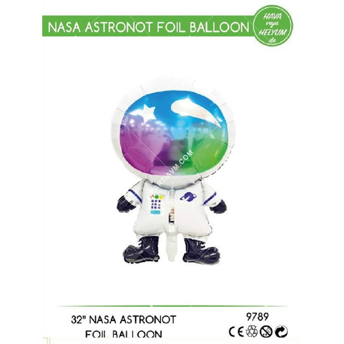 Uzay Tema Astronot Folyo Balon