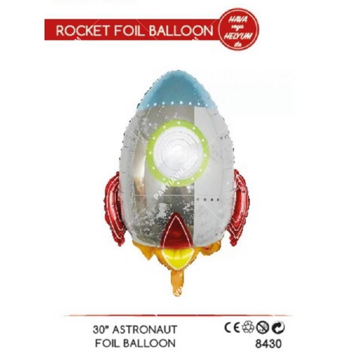 Uzay Tema Roket Folyo Balon