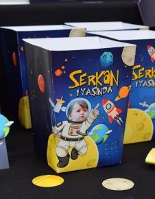 Partiavm Uzay Temalı Doğum Günü Popcorn Kutusu 5 Adet satın al
