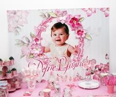 Partiavm Vintage Bahar Doğum Günü 120 X 85 cm Dev Pano Afiş Kağıt Çiçek Süslemeli  satın al