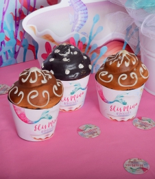 Partiavm Vintage Deniz Kızı Doğum Günü Süsleri Cupcake Sargısı 10 Adet satın al