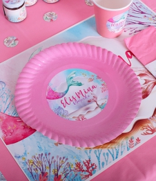 Partiavm Vintage Deniz Kızı Doğum Günü Süsleri Etiketli Karton Tabak 5 Adet satın al