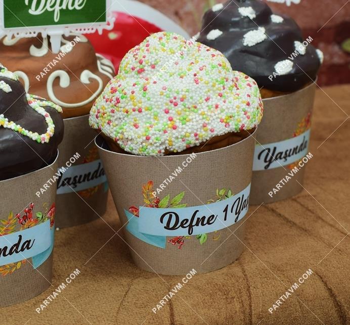 Woodland Doğum Günü Cupcake Sargısı 10 Adet