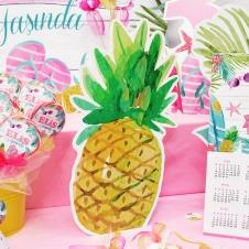 Partiavm Yaz Partisi Doğum Günü 35 cm Ananas Dekor Pano