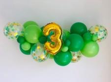 SAMM Yeşil Renk Rakamlı Zincir Balon Seti